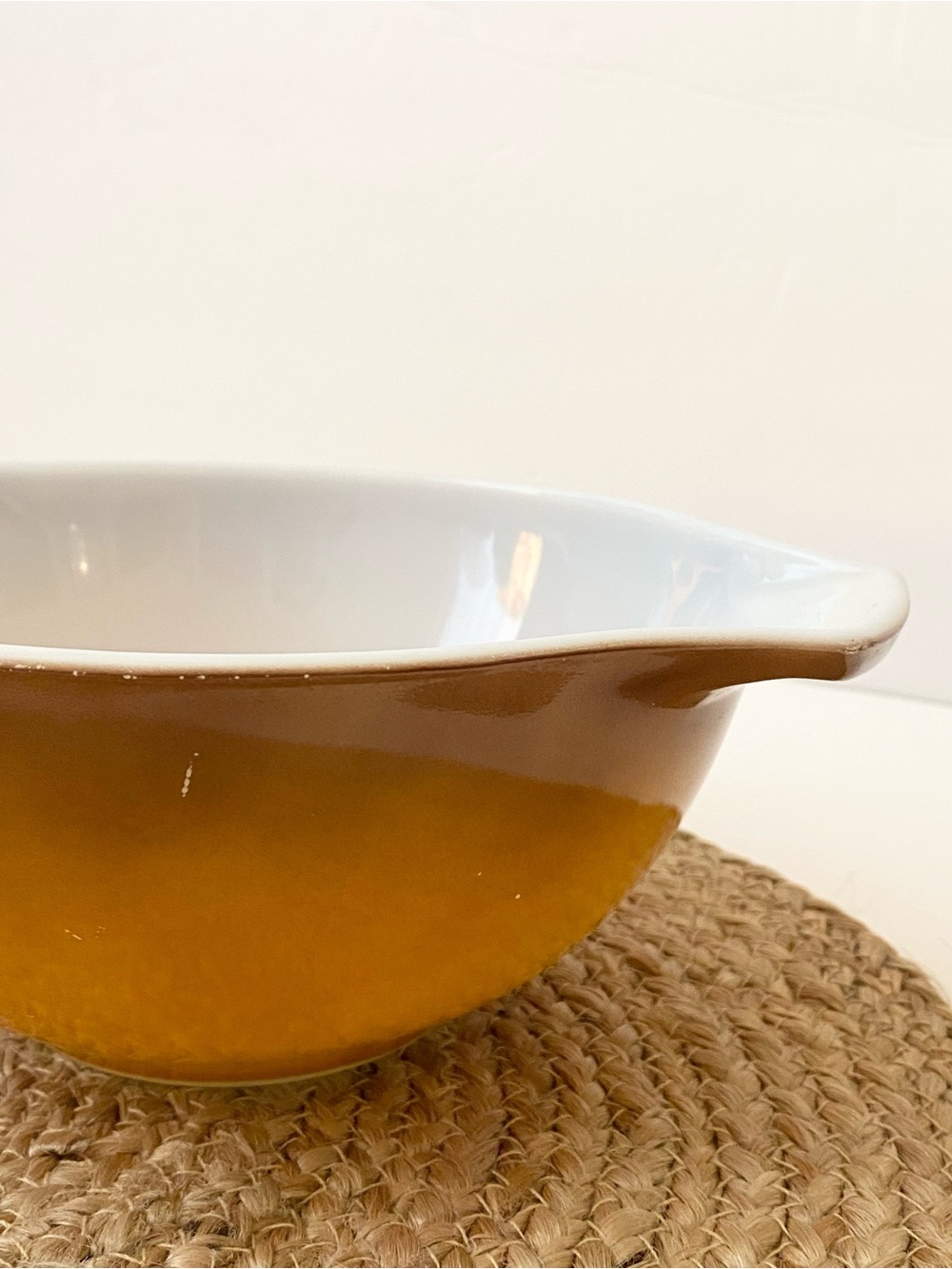 vintage PYREX Cinderella Mixing Bowl 442 1.5 Qt - Old Orchard - Picture 2 of 8